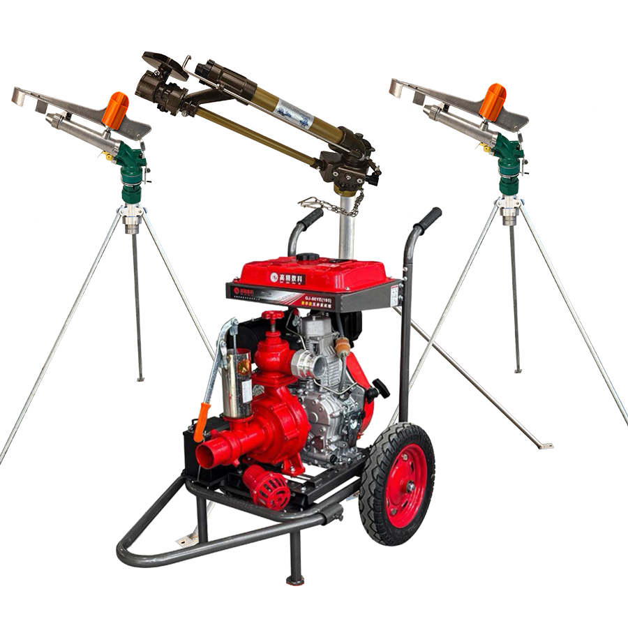 自贡一体式灌溉机组 全套喷枪水带配齐 抗旱浇地神器